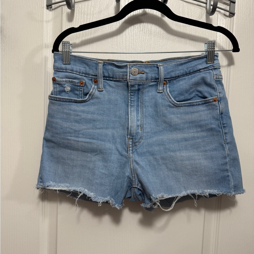 Levi’s High Rise Womens‎ Shorts 29 Tribeca Scoop Light Wash Cutoff Denim Cowgirl